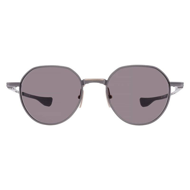 Dita VERS-ONE Grey Round Titanium Unisex Sunglasses DTS150-A-02 50