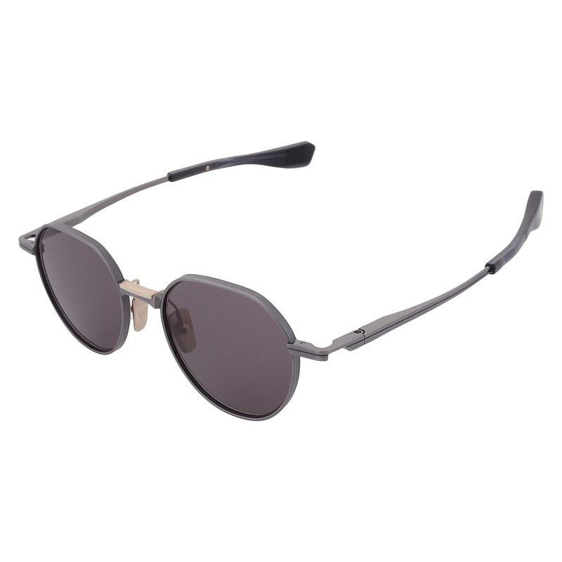 Dita VERS-ONE Grey Round Titanium Unisex Sunglasses DTS150-A-02 50