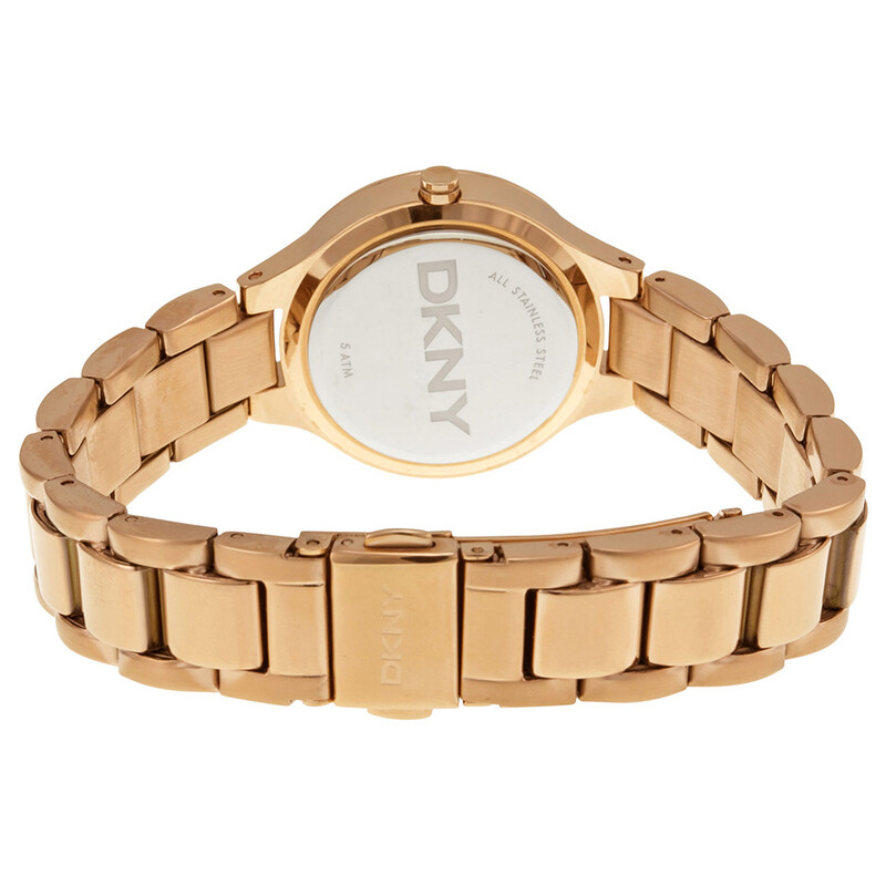DKNY Chambers Rose Dial Rose Gold-tone Ladies Watch NY8486  display picture 3