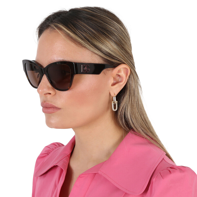 Dolce & Gabbana Dark Brown Butterfly Ladies Sunglasses  display picture 1