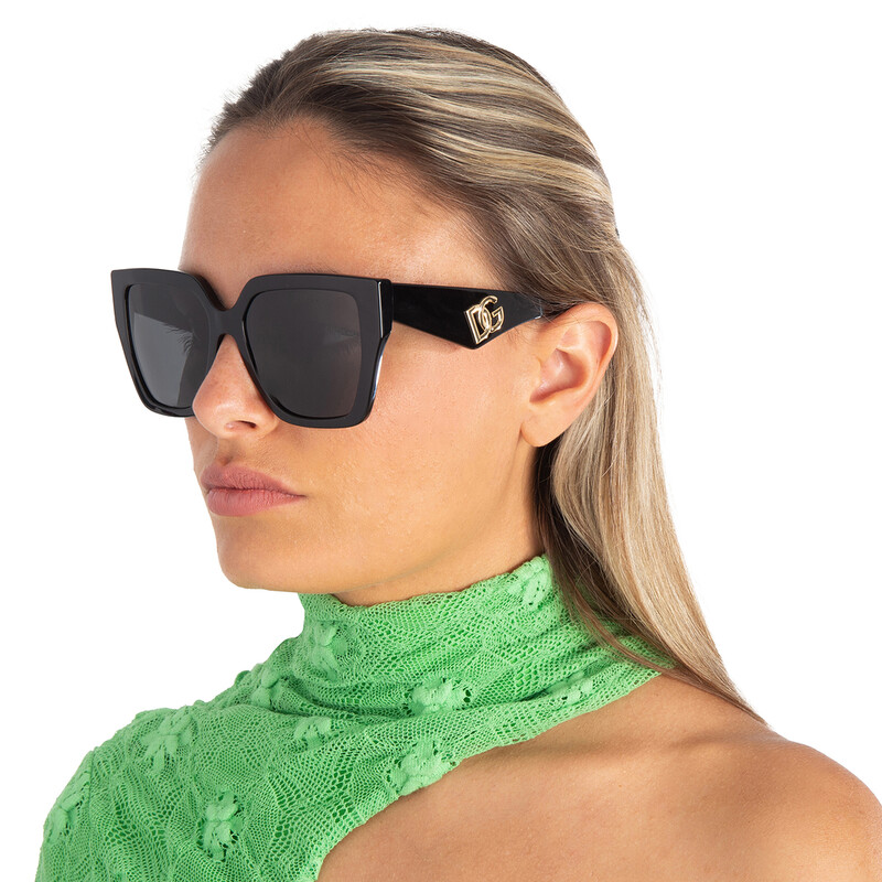Dolce & Gabbana Dark Grey Butterfly Ladies Sunglasses DG4438 501
