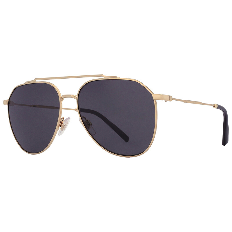 Dolce & Gabbana Dark Grey Pilot Men's Sunglasses DG2296 02/87 58