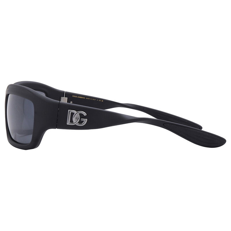 Dolce & Gabbana Grey Mirror Wrap Unisex Sunglasses DG6191 25256G