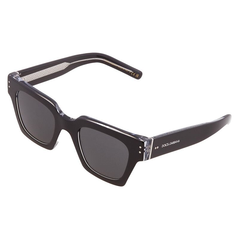 Dolce & Gabbana Grey Square Men's Sunglasses DG4413 675/R5 48