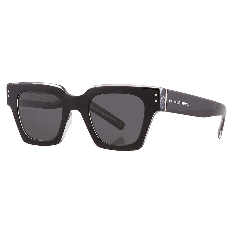 Dolce & Gabbana Grey Square Men's Sunglasses DG4413 675/R5 48