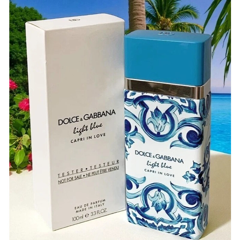 Dolce and Gabbana Ladies Light Blue Capri in Love EDP Spray 3.4 oz (Tester) Fragrances 8054754407259