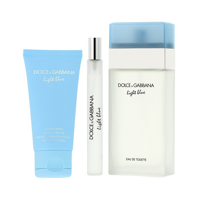 Dolce & Gabbana Ladies Light Blue 3pcs EDT Gift Set Fragrances