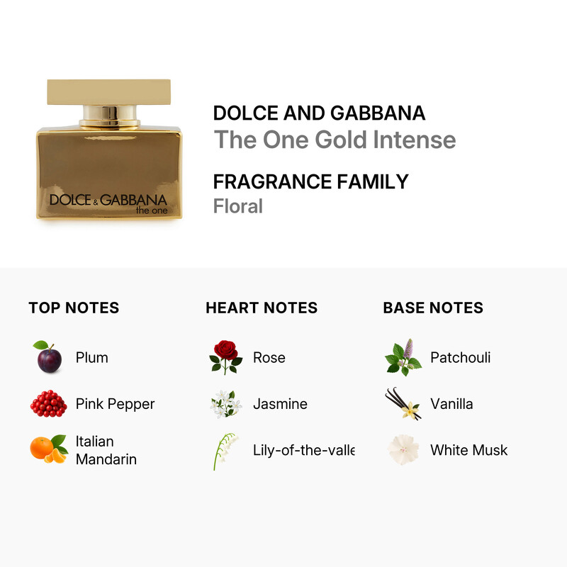 Dolce & Gabbana Ladies The One Gold EDP Spray 2.5 oz Fragrances