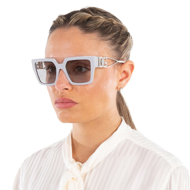 Dolce & Gabbana Light Grey Square Ladies Sunglasses DG4446B 341887
