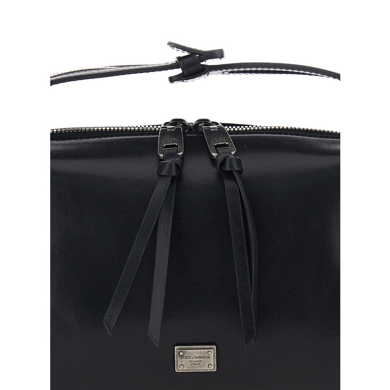 Dolce & Gabbana Dolce & Gabbana Black Leather Vittoria Handbag ...