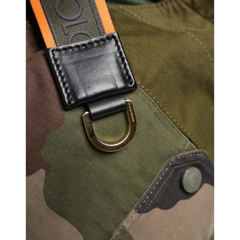 Dolce & Gabbana Dolce & Gabbana Military Green Patchwork Backpack