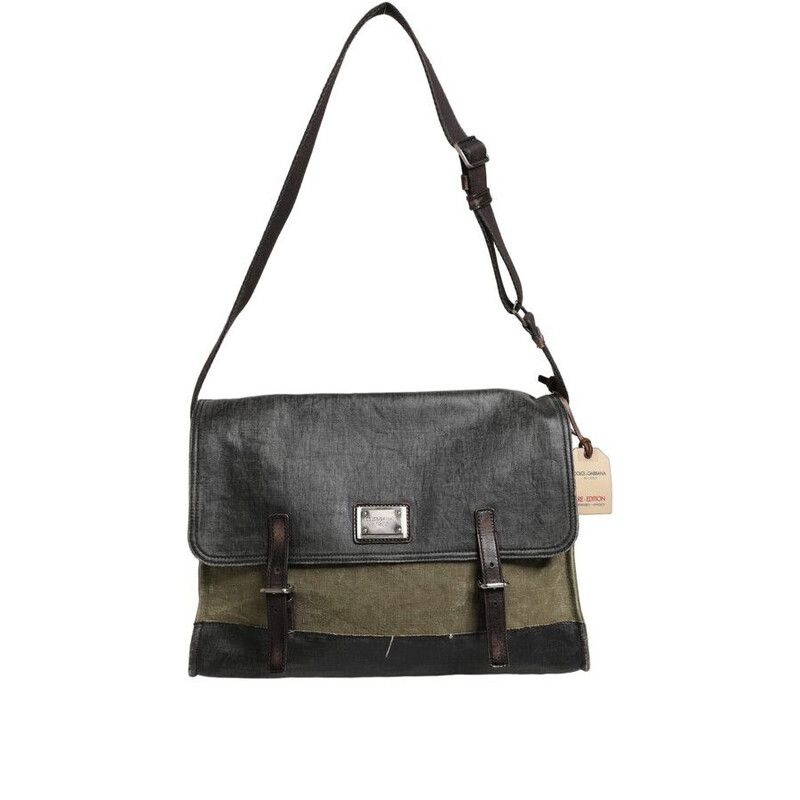 Dolce & Gabbana Dolce & Gabbana Military Green Two Tone Messenger