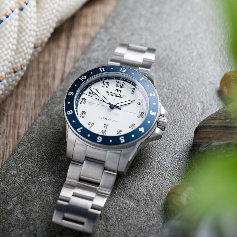 Dominatore Del Mare Bandiera Quartz White Dial Men's Watch DD-8020