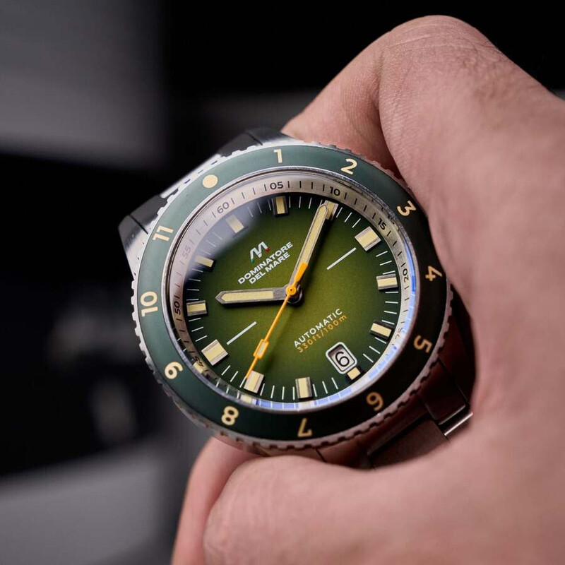 Dominatore Del Mare Tropea Green Dial Men's Watch DD-8026-33