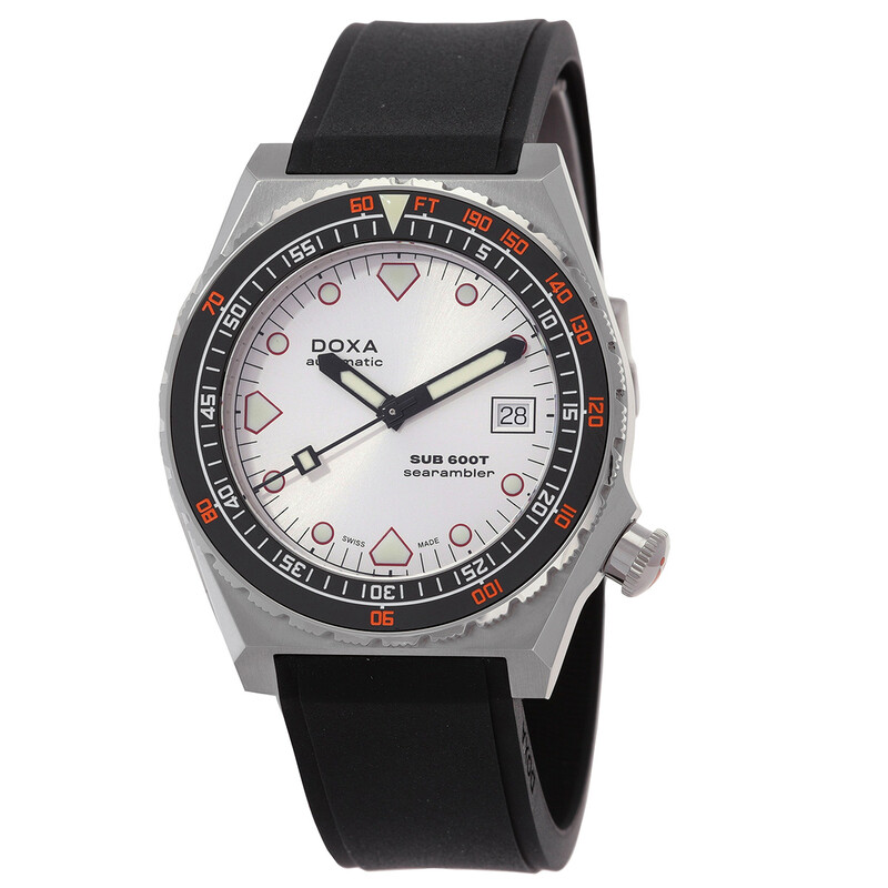 Doxa Sub 600T Searambler Automatic Silver Dial Men's Watch 861.10