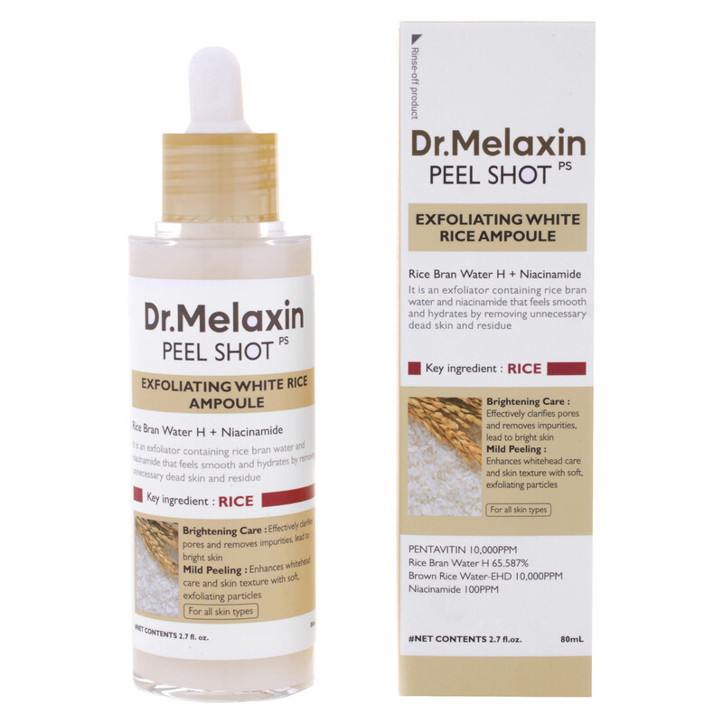 Dr.Melaxin Peel Shot Exfoliant Rice Ampoule 2.71 oz Skin Care