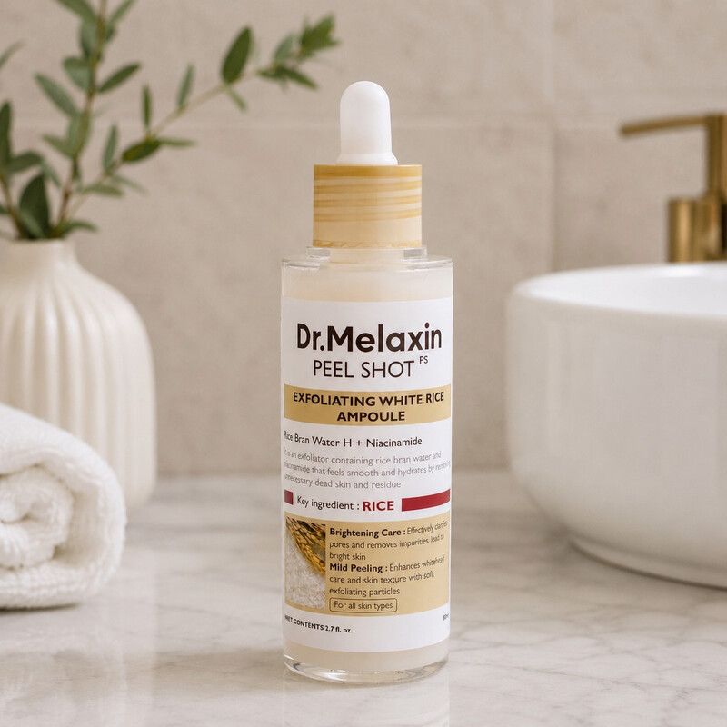 Dr.Melaxin Peel Shot Exfoliant Rice Ampoule 2.71 oz Skin Care
