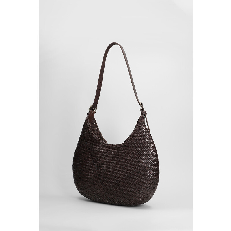 Dragon Diffusion Luna Mezza Tote In Brown Leather 8021 - Handbags ...