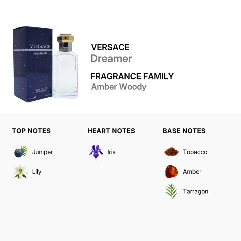 Versace Dreamer by Versace EDT Spray 3.4 oz (m) (100 ml
