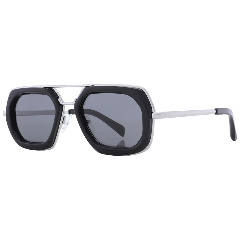 Dries Van Noten X Linda Farrow Grey Navigator Unisex Sunglasses