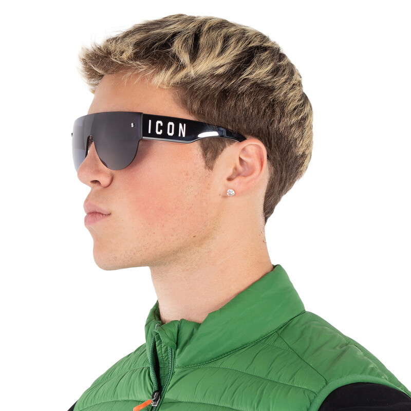 Dsquared2 Grey Shield Men's Sunglasses ICON 0002/S 080S/IR 99 ...