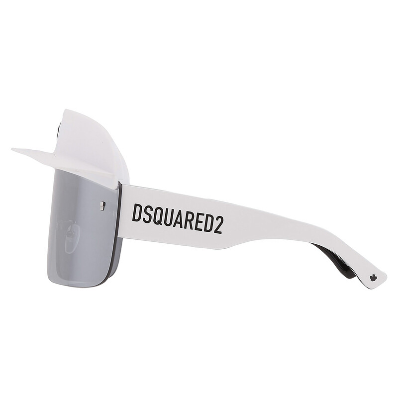 Dsquared2 Silver Shield Men's Sunglasses ICON 0001/S 0VK6/T4 99 ...