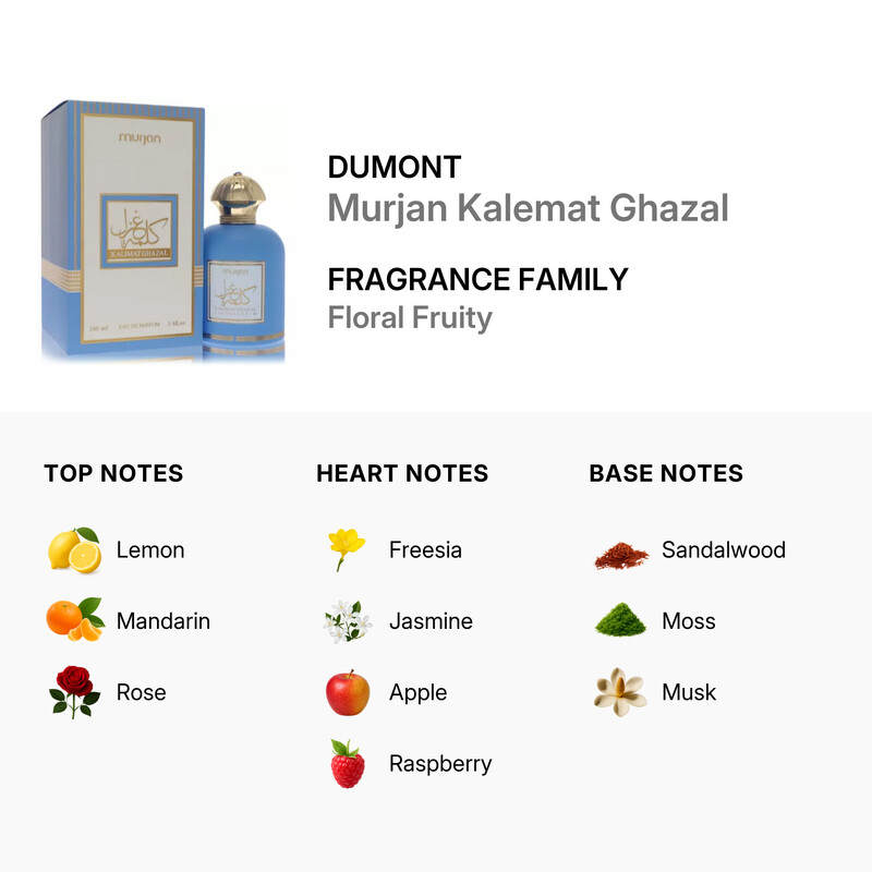 Dumont Ladies Murjan Kalemat Ghazal EDP Spray 3 4 Oz Fragrances Dumont Ladies Murjan Kalemat Ghazal EDP Spray 3 4 Oz Fragrances