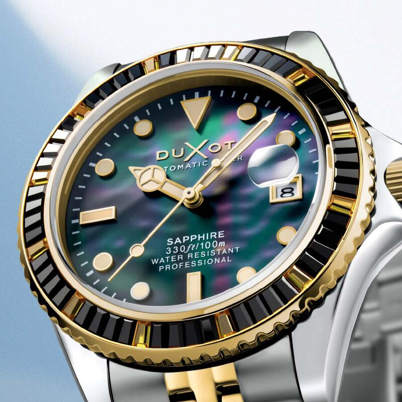 Duxot Atlantica 40 Automatic Black Dial Men display picture 1