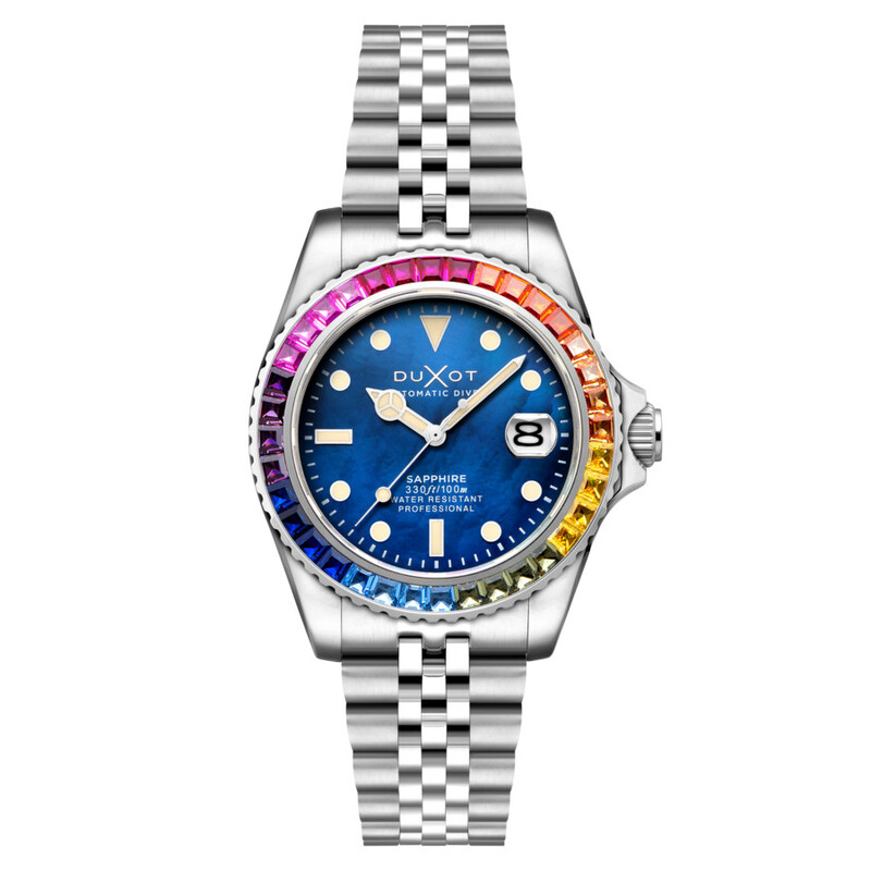 NWT Duxot Atlantica Automatic Blue Dial Men\'s Watch Azure Abyss | Atlantica Diver Automatic – Duxot Watches main image 2