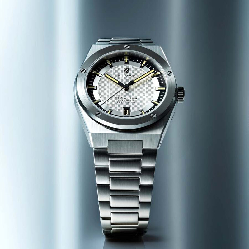 グルーデコキット フローティングジュエルウォッチ　シルバー Duxot Bastia Automatic Silver Dial Men's Watch DX-2068-22
