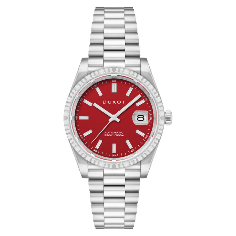 Duxot Marcel Automatic Red Dial Men's Watch DX-2059-44