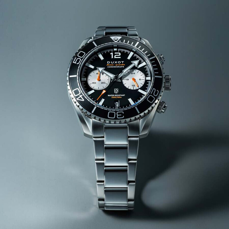 Duxot Tiburon Chronograph Quartz Black Dial Men's Watch DX-2062-33