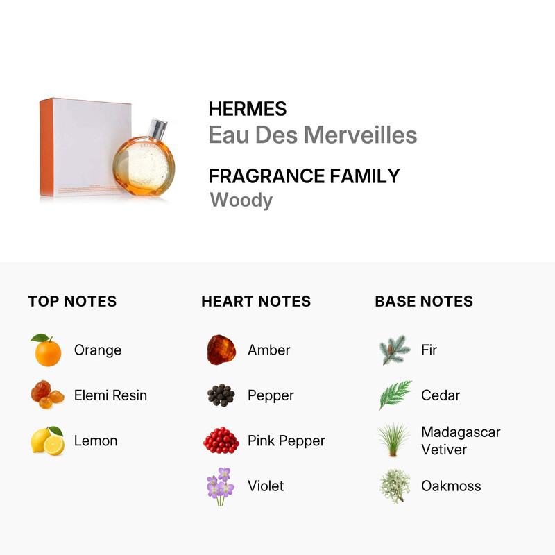 Hermes Eau Des Merveilles / Hermes EDT Spray 3.3 oz (w) (100 ml Hermes Eau Des Merveilles / Hermes EDT Spray 3.3 oz (w) (100 ml