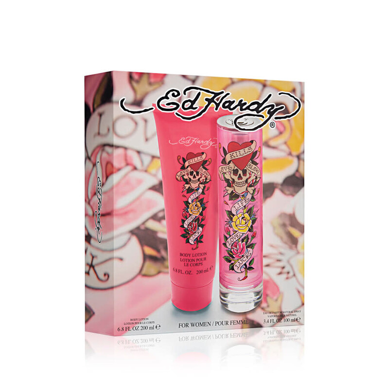 Ed Hardy Ladies Pour Femme Gift Set Fragrances 719346297257
