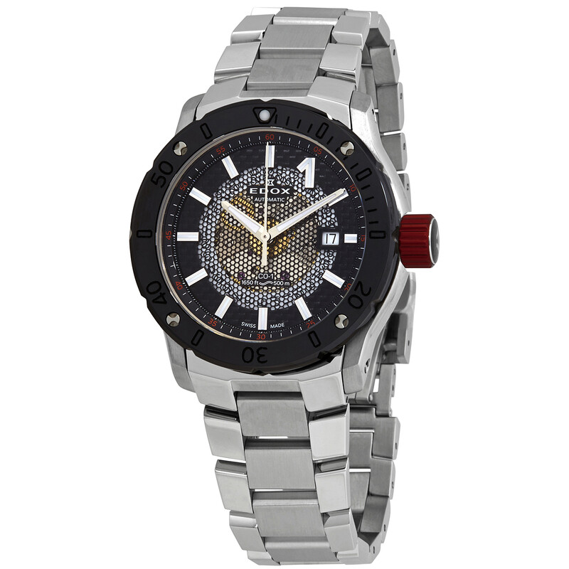 Edox Chronoffshore-1 Automatic Black Dial Men's Watch 80099 3RM