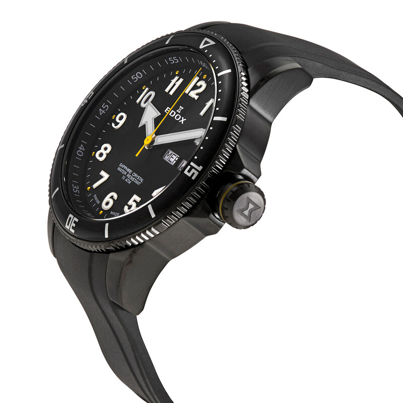 Edox Chronorally S Quartz Black Dial Men's Watch 84300 37NJCA NJB