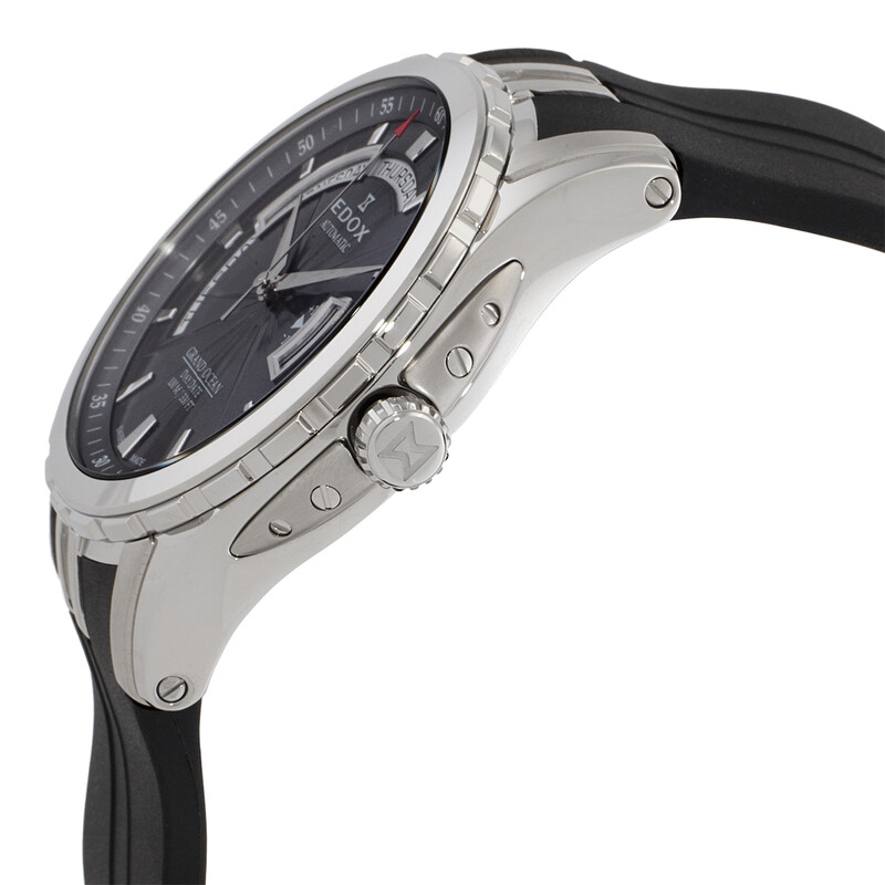Edox Grand Ocean Automatic Grey Dial Men's Watch 83006 3CA GIN ...