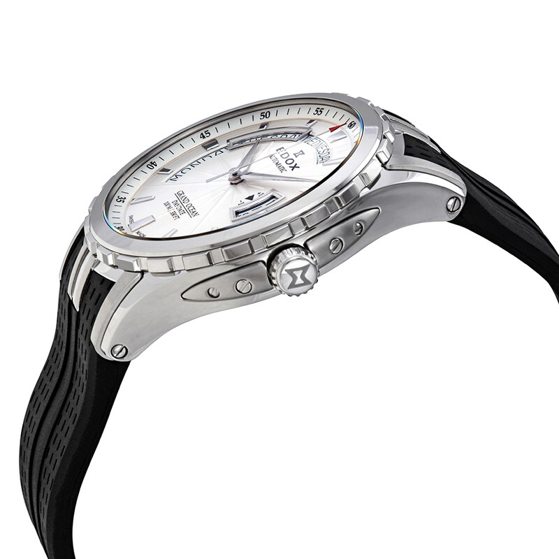 Edox Grand Ocean Automatic Silver Dial Men's Watch 83006 3CA AIN