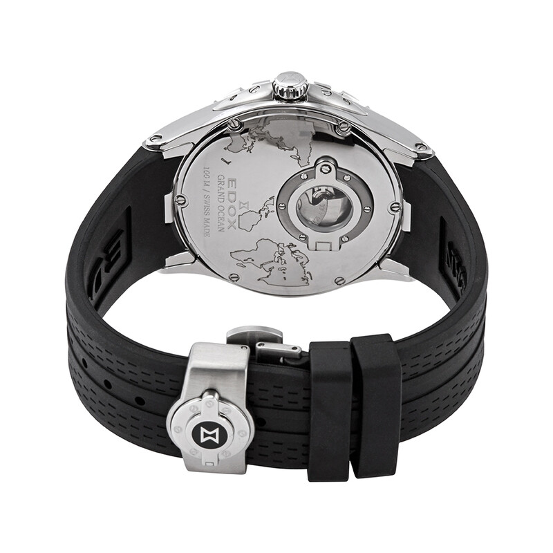 Edox Grand Ocean Automatic Silver Dial Men's Watch 83006 3CA AIN