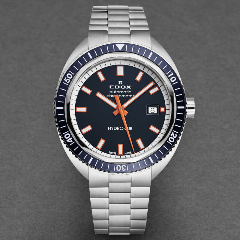 Edox Hydorsub Automatic Blue Dial Men's Watch 80128 3BUM BUIO