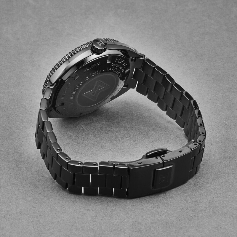Edox Hydrosub Automatic Black Dial Men's Watch 80128 NLNM NLN