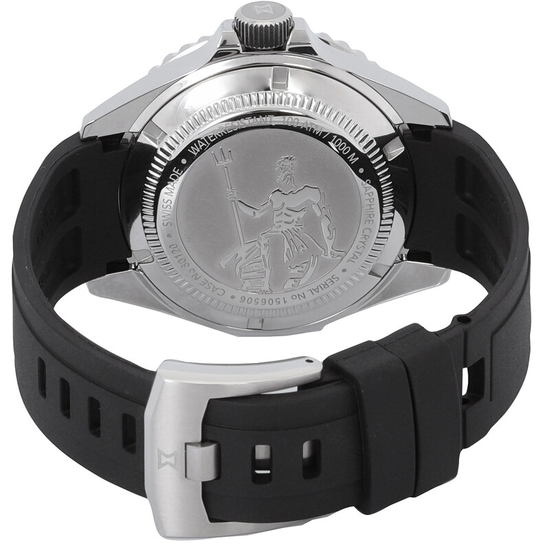 Edox Skydiver Neptunian Automatic Orange Dial Men's Watch 80120