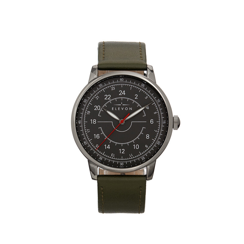 Elevon Gauge Quartz Black Dial Men display picture 1