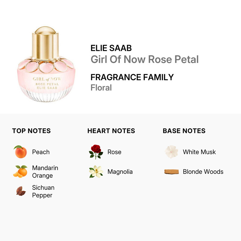 Elie Saab Ladies Girl Of Now Rose Petal EDP Spray 1.0 oz