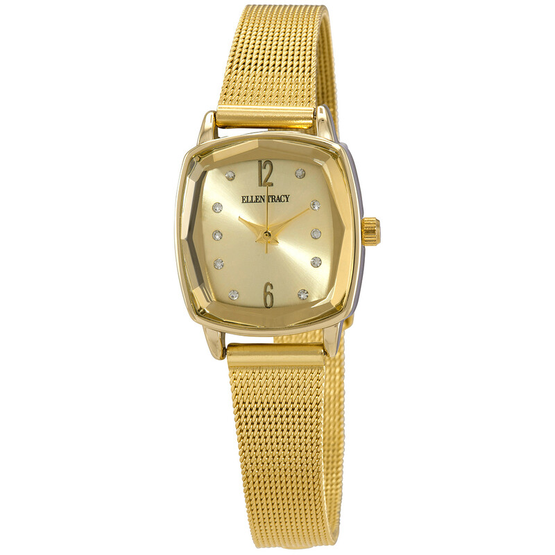 Ellen Tracy Quartz Crystal Gold Dial Ladies Watch ET5188GD  display picture 3