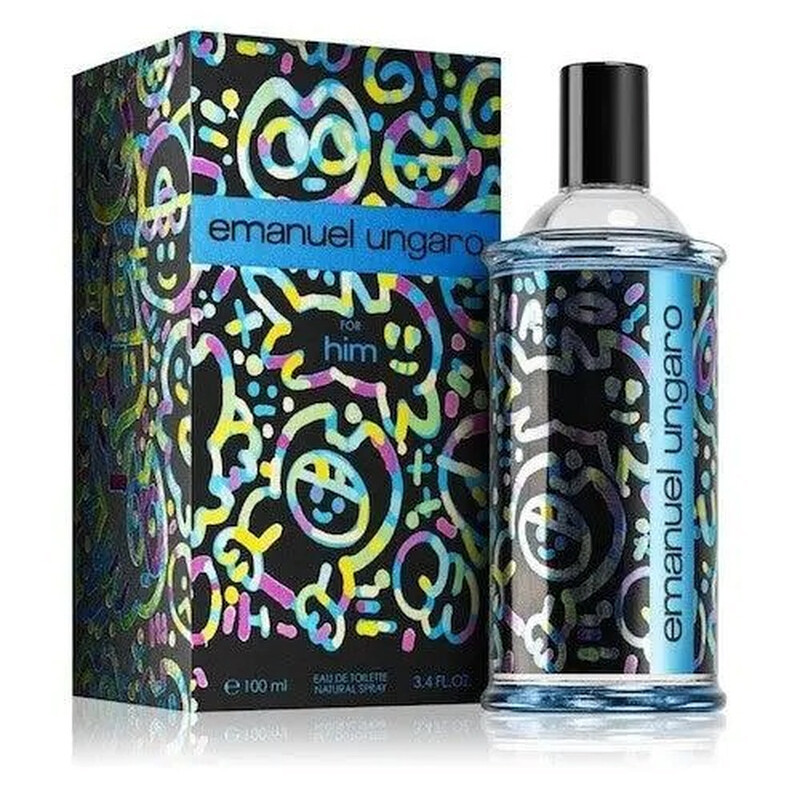 Emanuel Ungaro Men's For Him EDT Spray 3.4 oz Fragrances 8052086377806