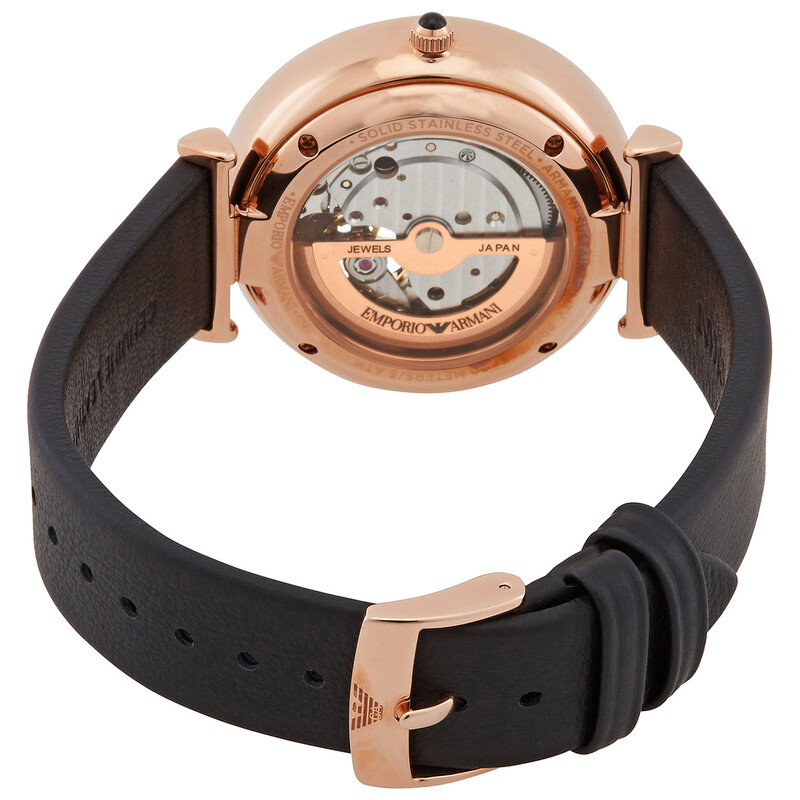 Emporio Armani Automatic Black Dial Men's Watch AR60064 723763307895 ...