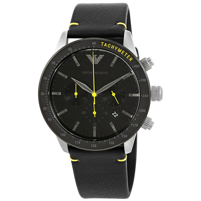 Emporio Armani Chronograph Quartz Black Dial Men's Watch AR11325 ...