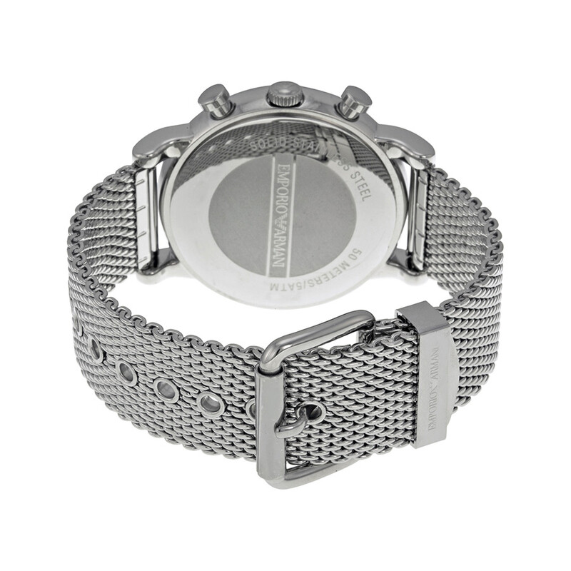 emporio armani men's ar1808 dress silver watch Emporio Armani Men's AR1808 Dress Silver Watch