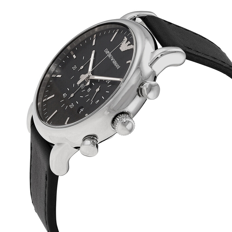 Emporio Armani Classic Chronograph Black Dial Men's Watch AR1828 ...